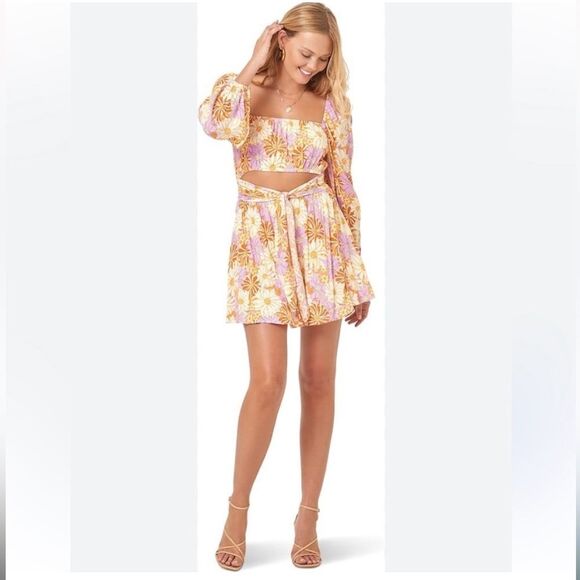 New LSPACE Rosita Cutout Mini Dress M - Picture 1 of 10